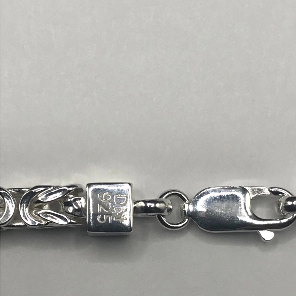 925 Sterling Silver Byzantine Chain Men’s Necklace Size 26” - Picture 9 of 17